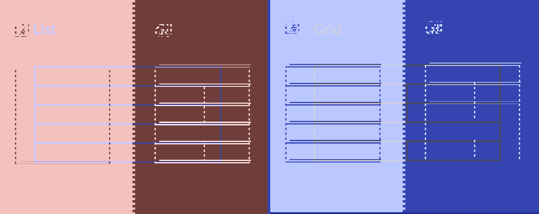 Block Grid Editor List Vs Columns 1787X710px