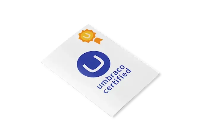 Umbraco certified letter