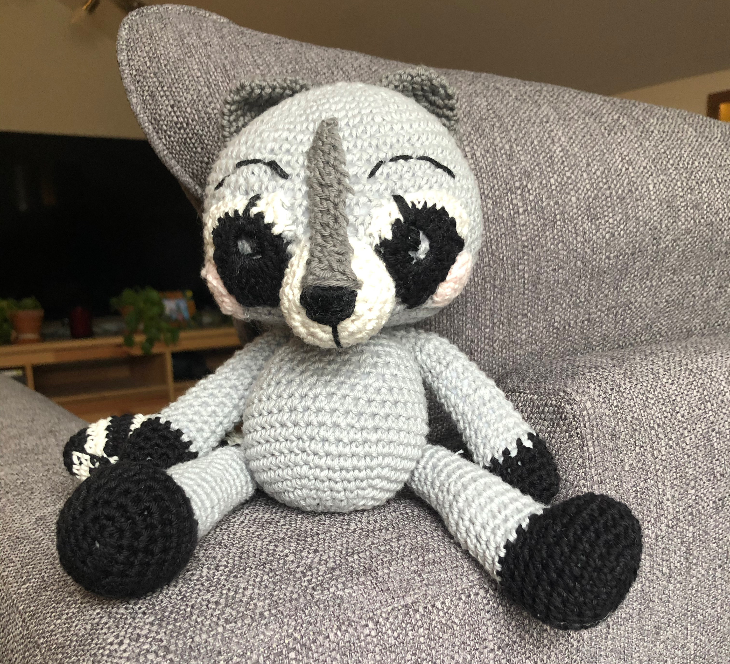 Allen Crochet Raccoon
