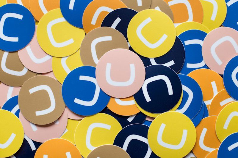 Umbraco stickers in multiple colors