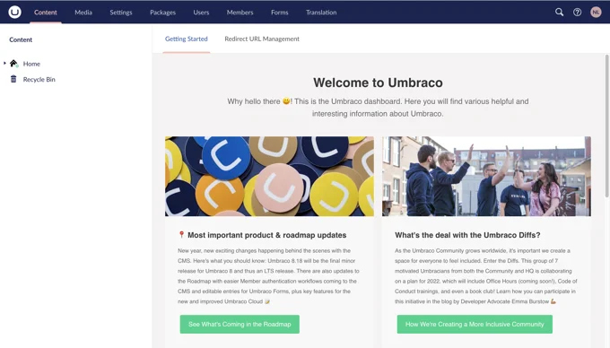 Umbraco Sign In Umbraco 8.18 Release Candidate now available!