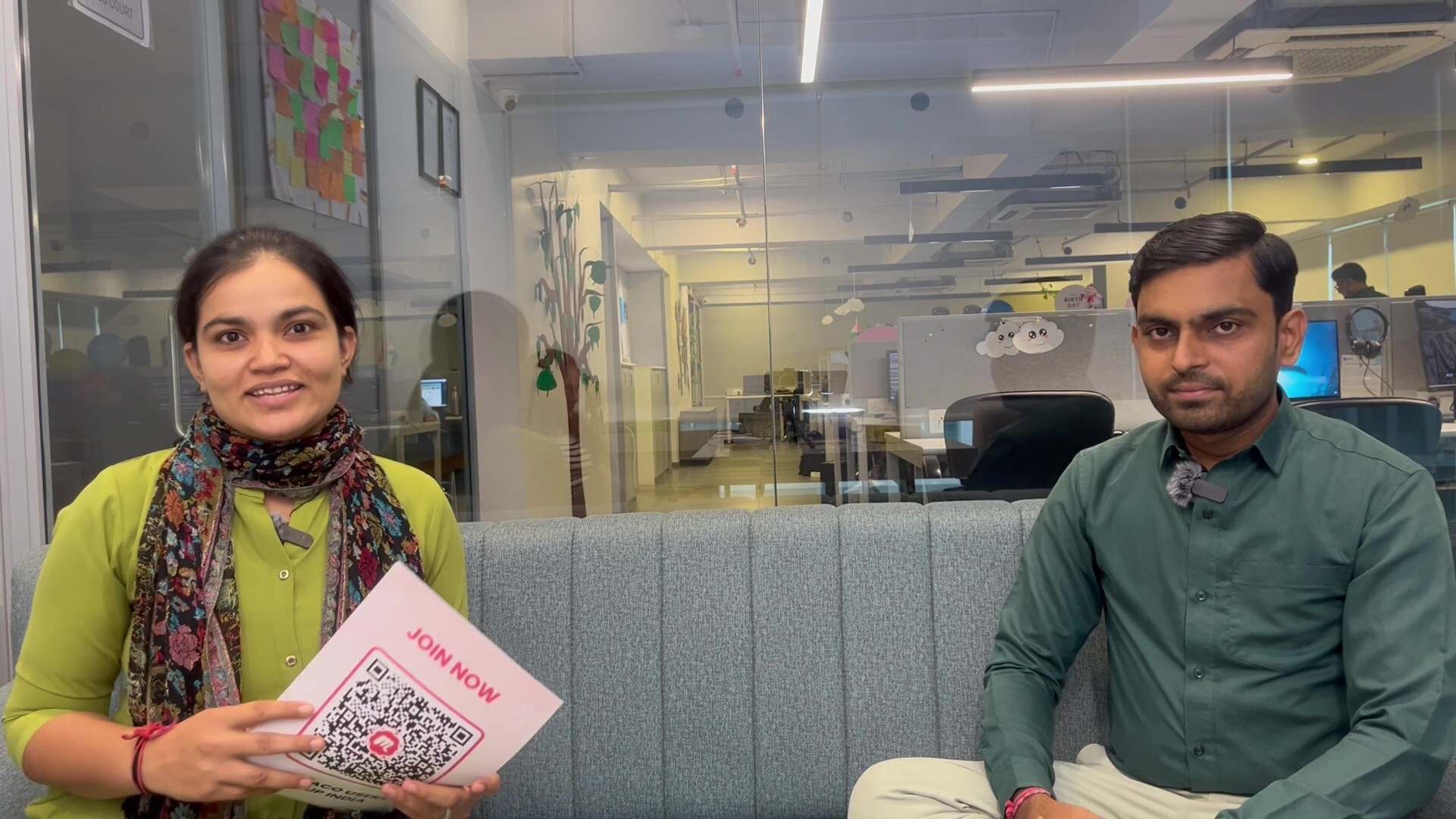 Asha and Nikhil filming UmbraShow